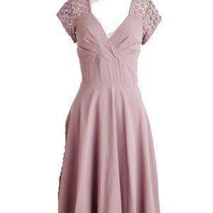 Modcloth plus size pink dress